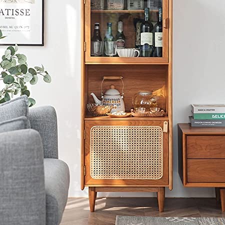 IQRA Webbing Plastic Cane Webbing for Caning Projects Natural Pre - Woven Open Mesh Cane - PE Rattan Cane Webbing Rattan Roll Cabinet Chair