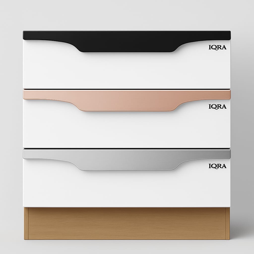 Profile Handle for Kitchen Cabinet Alluminium Drawer Profile Handle/Wardrobe Pull Handle for Home/Office/Hotel P3 (Rose Gold)