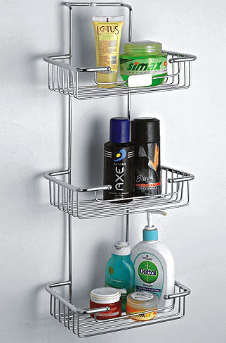 IQRA Stainless Steel Well Mounted Triple Shelves