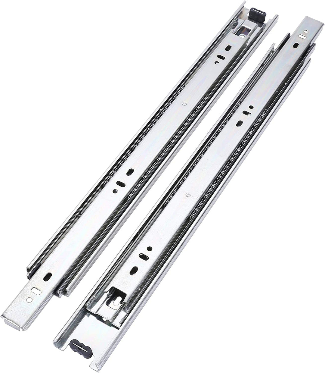 IQRA Silver Drawer Channel/Ball Bearing Regular Close Channel for Drawer/Telescopic Drawer Channel for Wooden & Metals Drawers in Kitchen, Wardrobe.