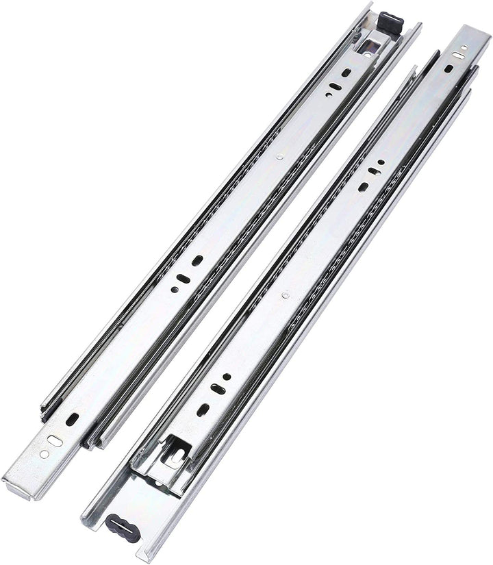 IQRA Silver Drawer Channel/Ball Bearing Regular Close Channel for Drawer/Telescopic Drawer Channel for Wooden & Metals Drawers in Kitchen, Wardrobe.