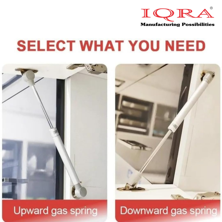 IQRA Hydraulics Gas Spring Stay STRUT Pneumatic Lift Support Cabinet Hinges Support (Pack of 2 PCS)