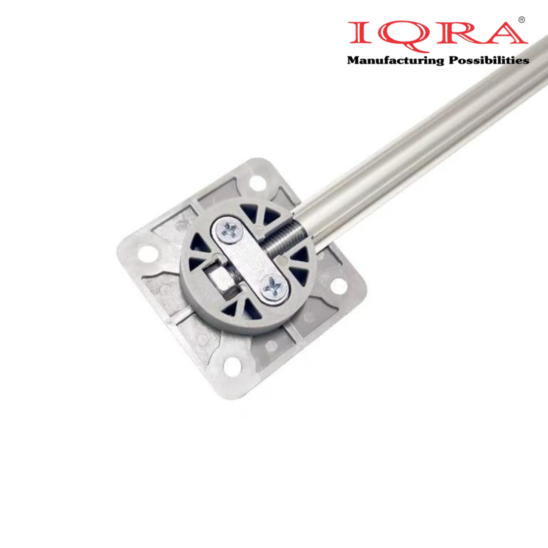 IQRA Heavy Duty Wardrobe Door Straightener | 6mm Rod with Dual-Side Cast Brackets | Complete Kit with Screws & PVC Cap | Concealed Fixing | 72" Length – Ideal for Big Cabinet & Wardrobe Doors
