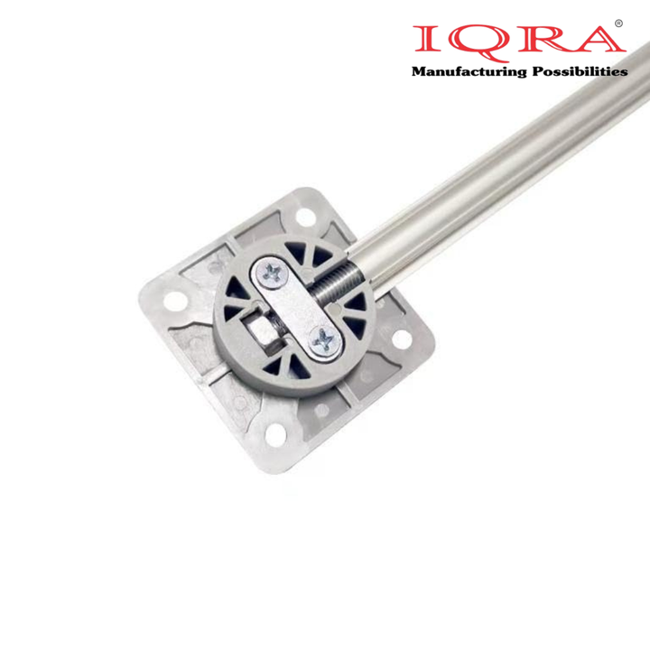 IQRA Heavy Duty Wardrobe Door Straightener | 6mm Rod with Dual-Side Cast Brackets | Complete Kit with Screws & PVC Cap | Concealed Fixing | 72" Length – Ideal for Big Cabinet & Wardrobe Doors