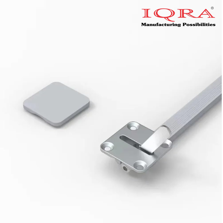 IQRA Heavy Duty Wardrobe Door Straightener | 6mm Rod with Dual-Side Cast Brackets | Complete Kit with Screws & PVC Cap | Concealed Fixing | 72" Length – Ideal for Big Cabinet & Wardrobe Doors