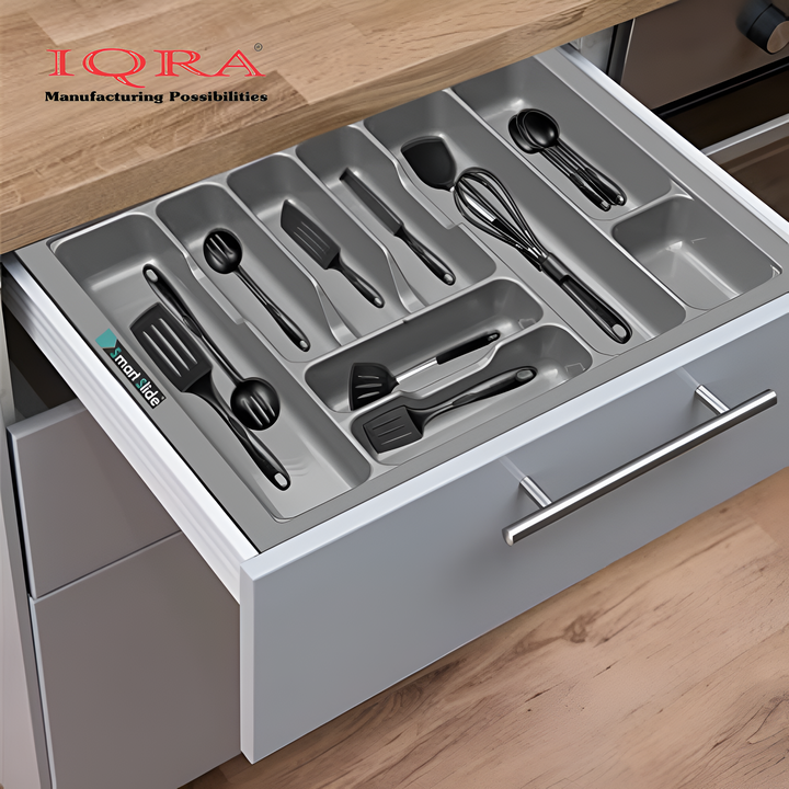 IQRA Cutlery Tray For Kitchen Drawer/Cutlery Storage Organizer Tray For Modular Kitchen Drawer