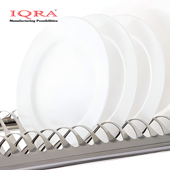 IQRA Stainless Steel Dish Plate Rack Drainer GTPT for Kitchen, Set of 3pcs