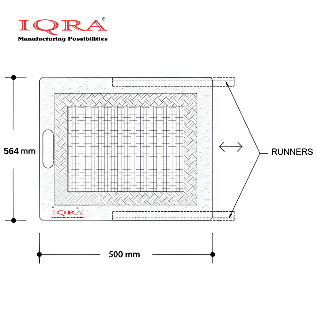 IQRA Natural Pvc Cane Wicker Basket (With wooden Frame) For Modular Kitchen | Pull Out Basket for Onion, Potato