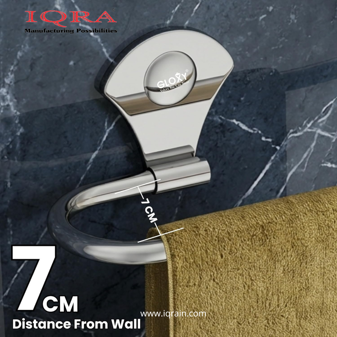 IQRA Stainless Steel Napkin Ring/Towel Ring/Napkin Holder/Bathroom Hanger/Towel Hanger for Kitchen & Wash Basin Area/Bathroom Accessories