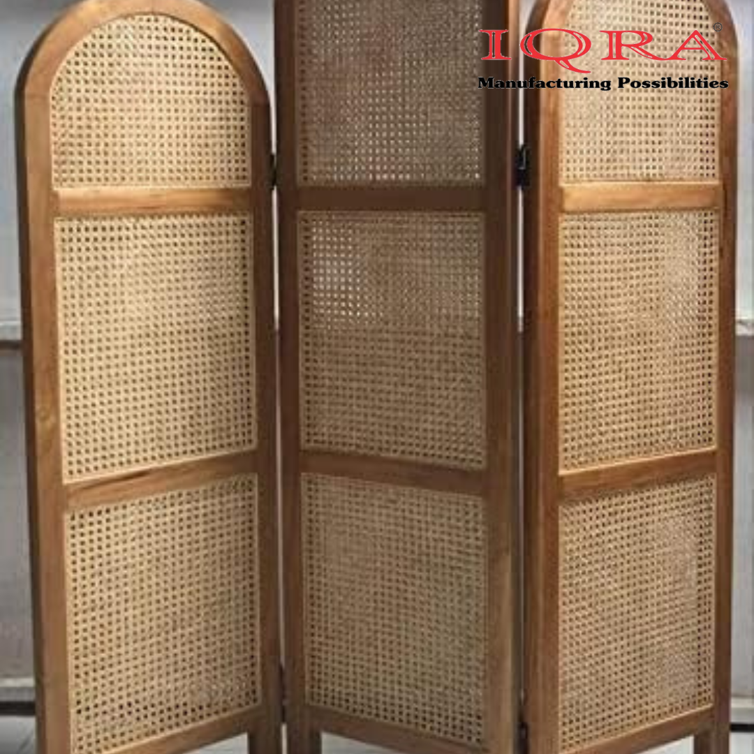 IQRA Webbing Plastic Cane Webbing for Caning Projects Natural Pre - Woven Open Mesh Cane - PE Rattan Cane Webbing Rattan Roll Cabinet Chair