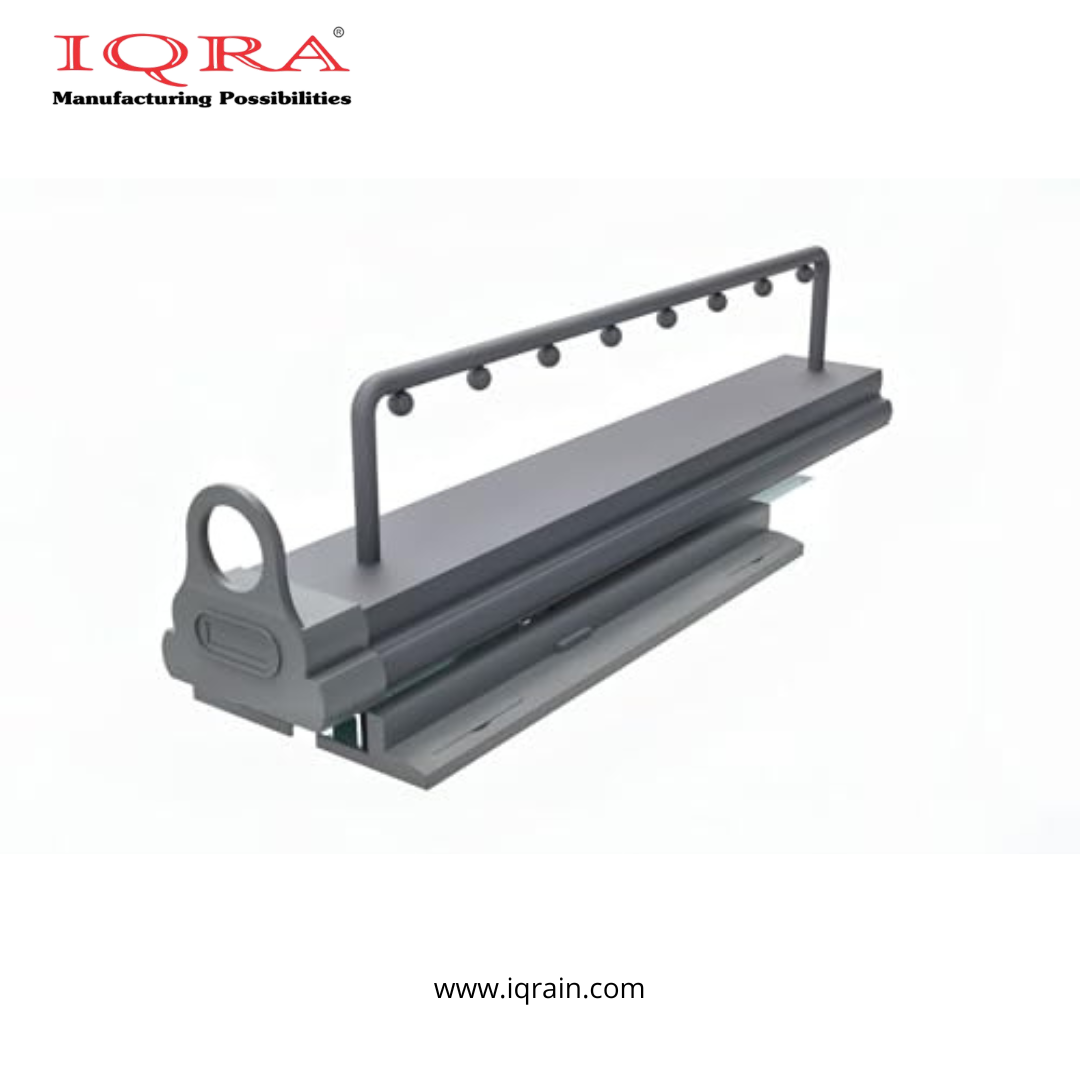 IQRA Grey Soft Close Pull-Out Trouser Rack Wardrobe Built-in Telescopic Slide Rail Top-Mounted Household Hanging Pants Multi-Functional Storage Trousers Rack Accessories (Size : 45.5CM)