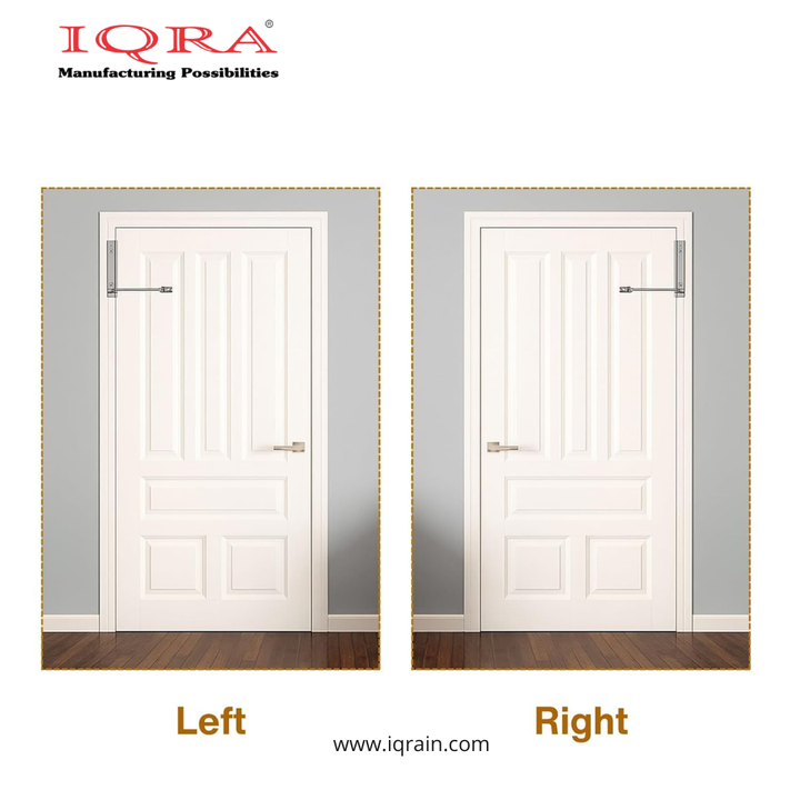 IQRA Automatic Door Closer, Adjustable Spring Storm Door Closer, Heavy Duty Safety Spring, Built-in Lock, Perfect for Indoor & Outdoor Doors, Offices, Soft Closing Door (Pack of 1)
