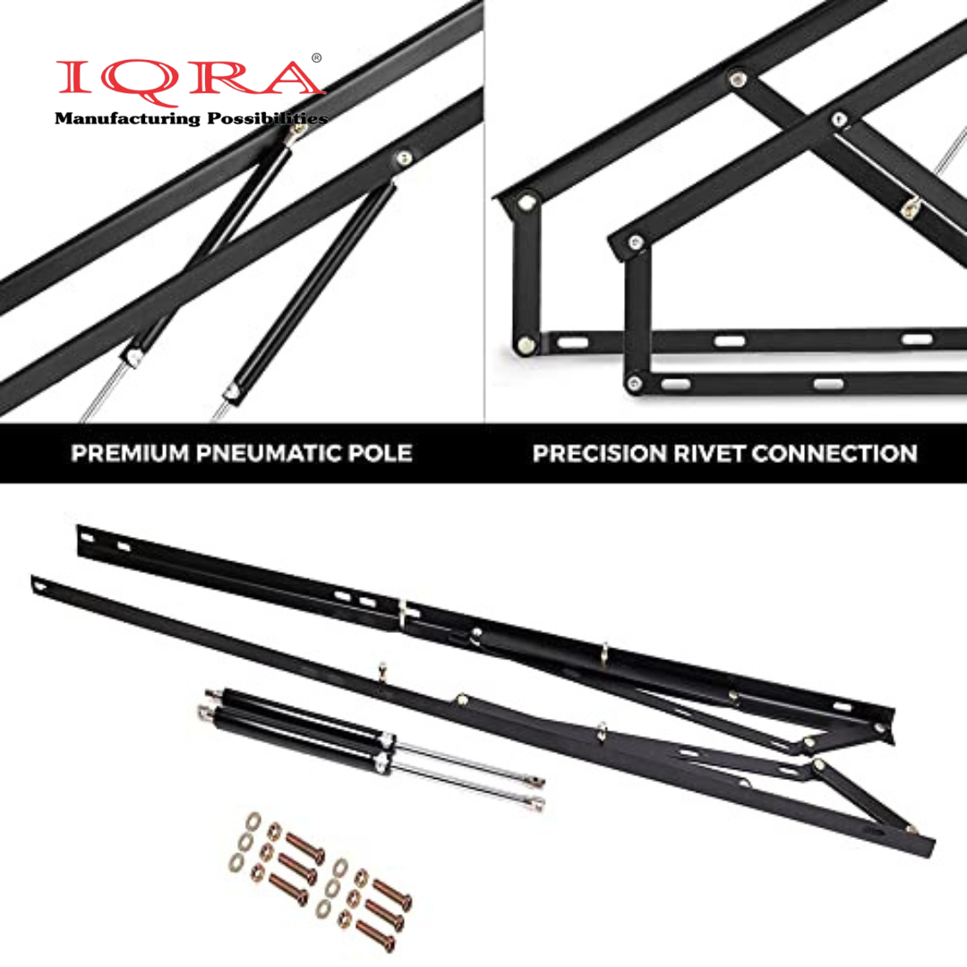 IQRA Gas Pumps with Frame, Double Bed Lifter Fitting Hydraulic (Code:- Gas pump with frame), Size- 60 - 36"", Set of 1 of 2 Frame & 2 pcs Hydraulic Gas Pump.
