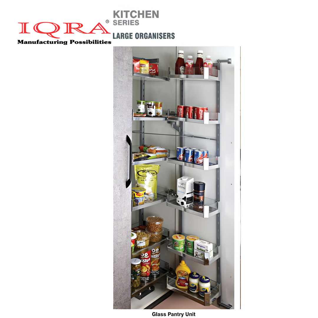 IQRA Pantry Unit Storage System (Cabinet Width 450-600mm 12 Baskets), Rectangular