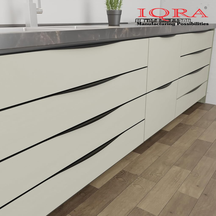 IQRA Profile Handle for Kitchen Cabinet Aluminum Drawer Profile Handle/Wardrobe Pull Handle for Home/Office/Hotel P2