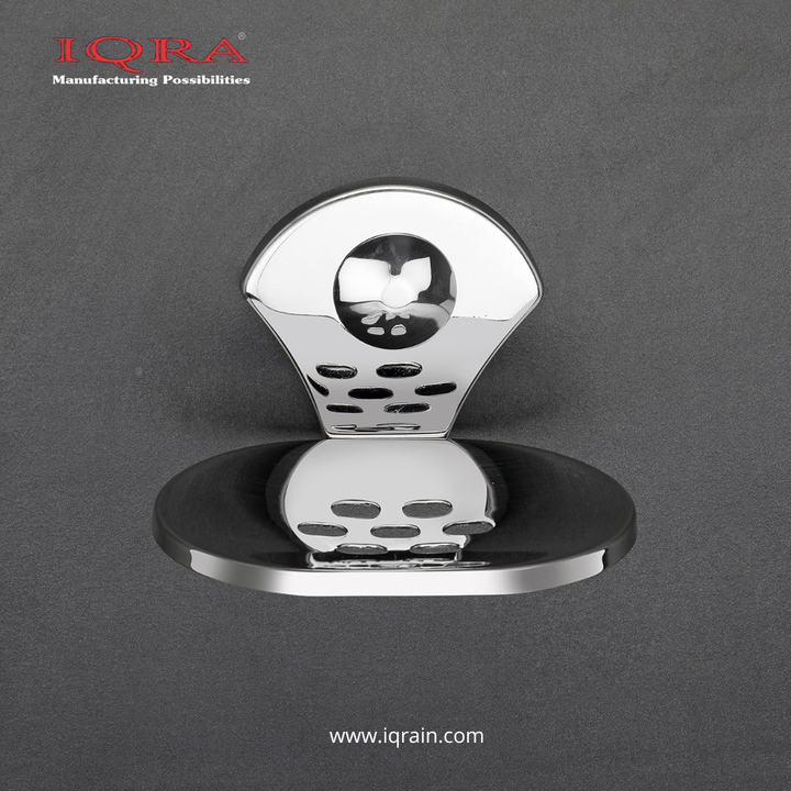 IQRA Soap Dish Holder for Bathroom soap case Stand Bathroom soap Holders Stand Steel wash Basin soap Tray for Bathroom 38(304 Stainless Steel,Chrome Finish)