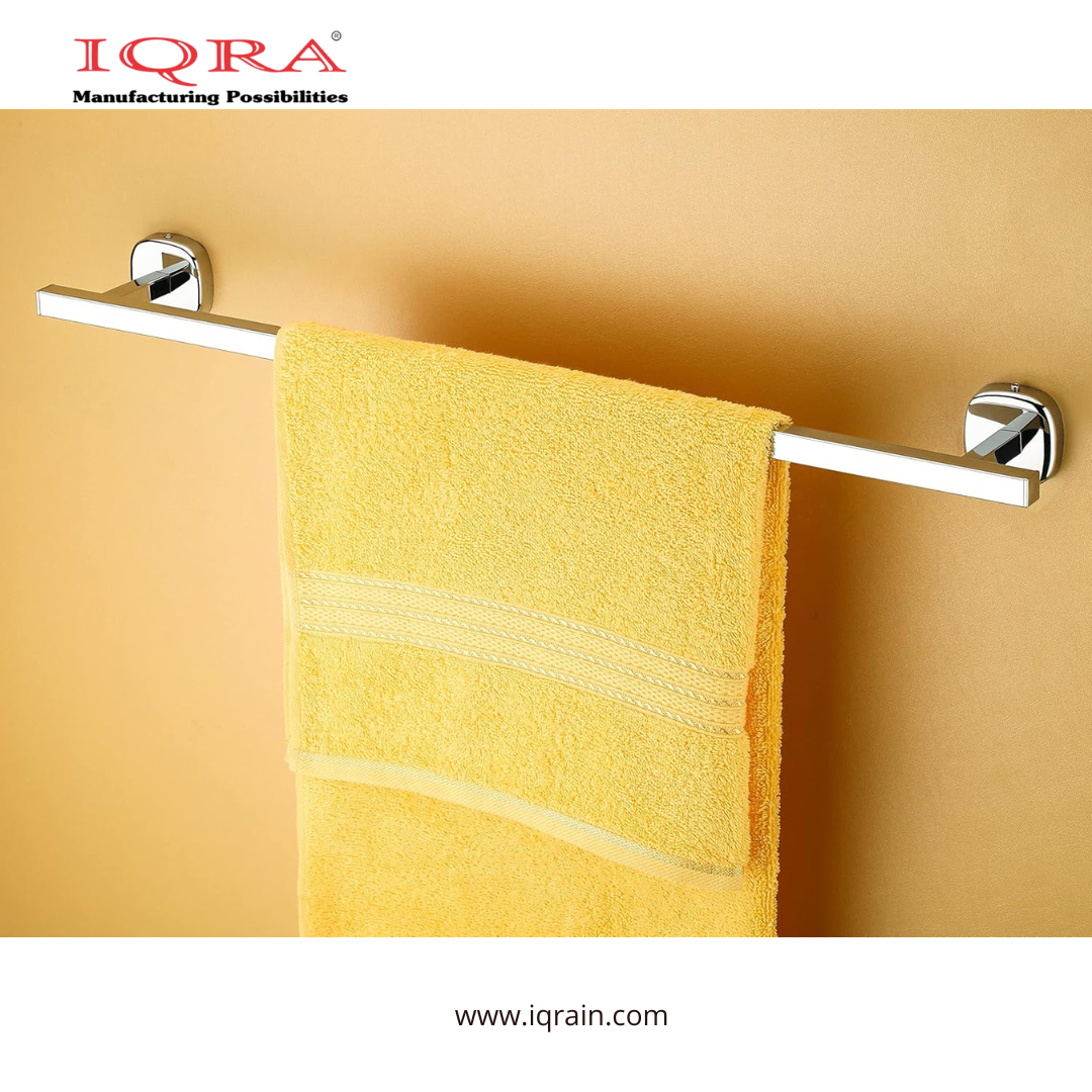 IQRA Stainless Steel Towel Rod Holder/Towel Rod 24 Inch/Towel Rod for Bathroom