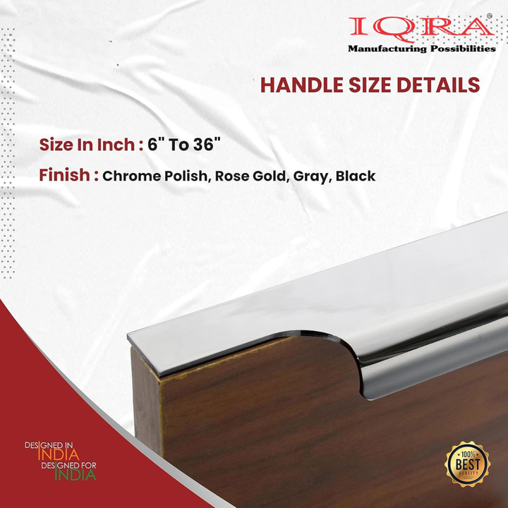 Profile Handle for Kitchen Cabinet Alluminium Drawer Profile Handle/Wardrobe Pull Handle for Home/Office/Hotel P3