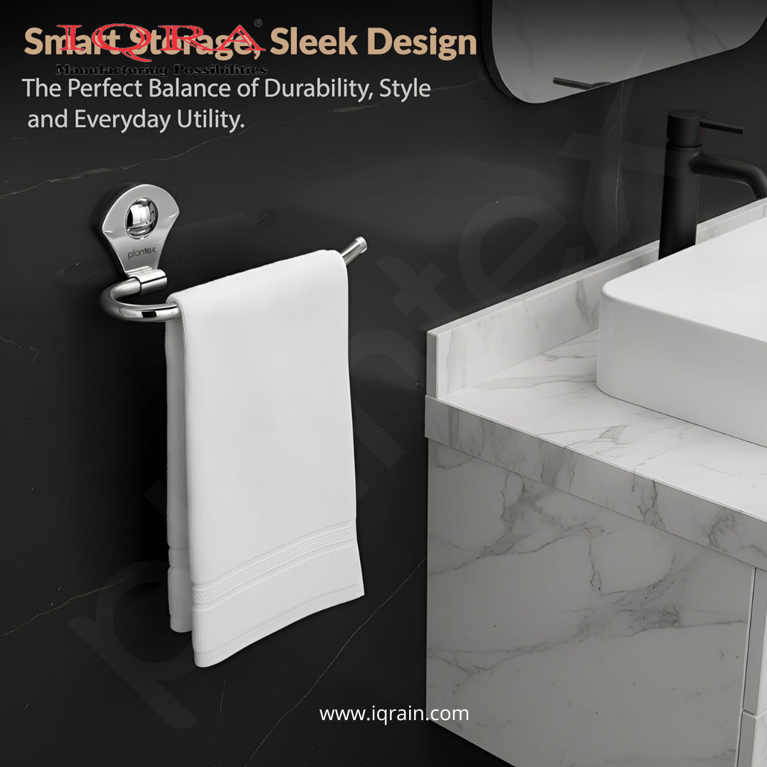 IQRA Stainless Steel Napkin Ring/Towel Ring/Napkin Holder/Bathroom Hanger/Towel Hanger for Kitchen & Wash Basin Area/Bathroom Accessories