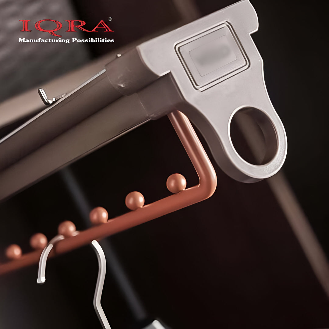 IQRA Mocha Soft Close Pull-Out Trouser Rack Wardrobe Built-in Telescopic Slide Rail Top-Mounted Household Hanging Pants Multi-Functional Storage Trousers Rack Accessories (Size : 45.5CM)