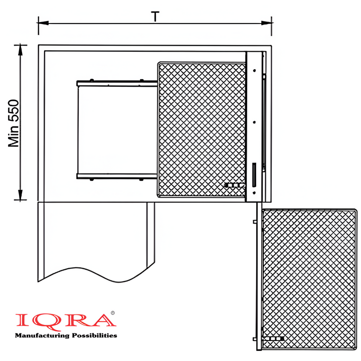 IQRA Universal Magic Corner Soft Close - 900 mm