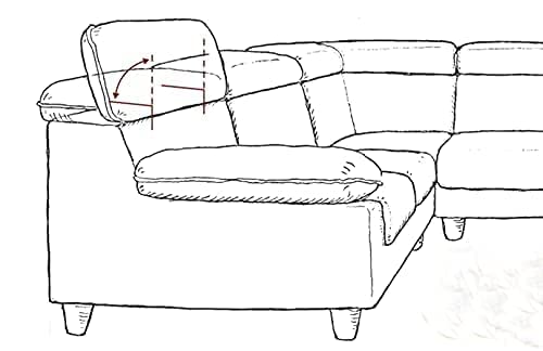 IQRA 2 PCS Sofa Headrest Fittings Hardware Connectors Furniture Headrest Premium Metal Sofa Interlocking Sofa Bracket with Screws, Suitable for Love seat (Silver)