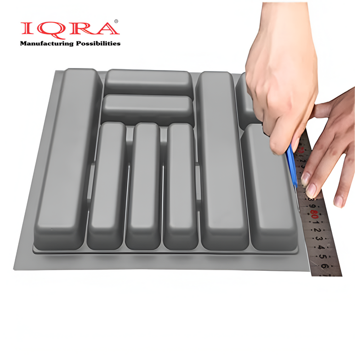 IQRA Cutlery Tray For Kitchen Drawer/Cutlery Storage Organizer Tray For Modular Kitchen Drawer