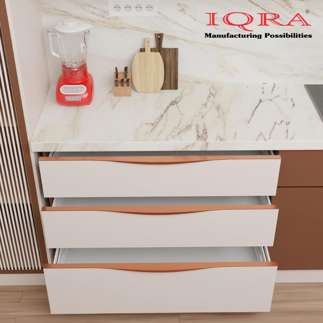 IQRA Profile Handle for Kitchen Cabinet Aluminum Drawer Profile Handle/Wardrobe Pull Handle for Home/Office/Hotel P2