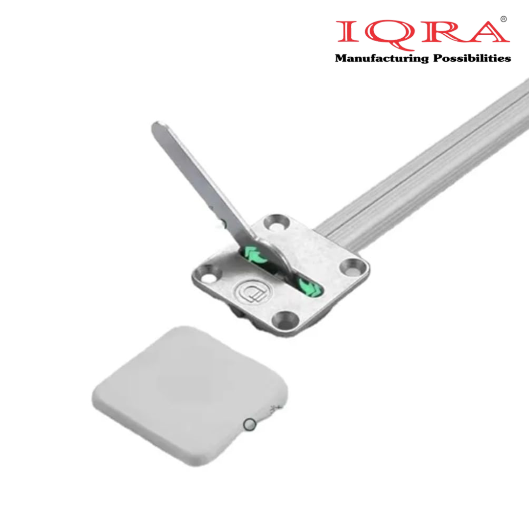 IQRA Heavy Duty Wardrobe Door Straightener | 6mm Rod with Dual-Side Cast Brackets | Complete Kit with Screws & PVC Cap | Concealed Fixing | 72" Length – Ideal for Big Cabinet & Wardrobe Doors
