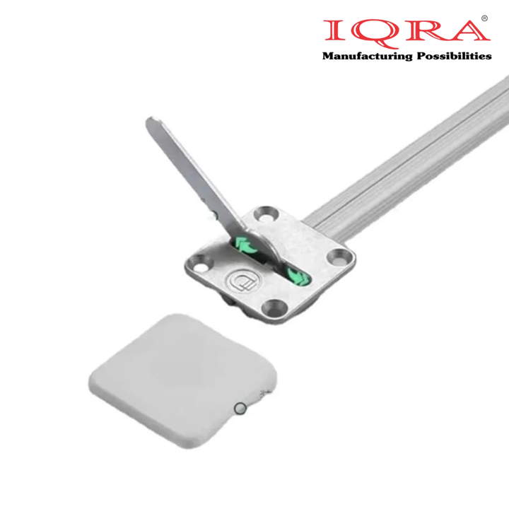 IQRA Heavy Duty Wardrobe Door Straightener | 6mm Rod with Dual-Side Cast Brackets | Complete Kit with Screws & PVC Cap | Concealed Fixing | 72" Length – Ideal for Big Cabinet & Wardrobe Doors
