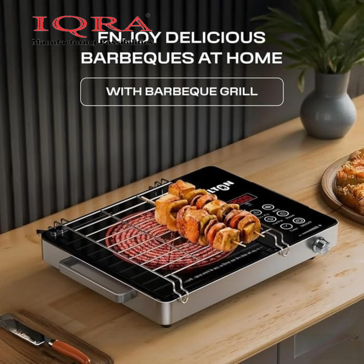 IQRA Universal Induction Infrared Grill Stand for Cooktop | Stainless Steel Cooking Stand for Induction, Infrared & Gas Stove | Heat Resistant Grill Rack for Roasting, Grilling & Cooking