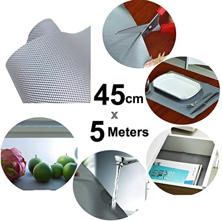IQRA 1 mm Thick, Anti-Slip EVA Mat for Kitchen Drawer, Cupboard, Wardrobe, Refrigerator Shelf Liner, Round Bump Dots. Ultra Premium Range 670 GSM