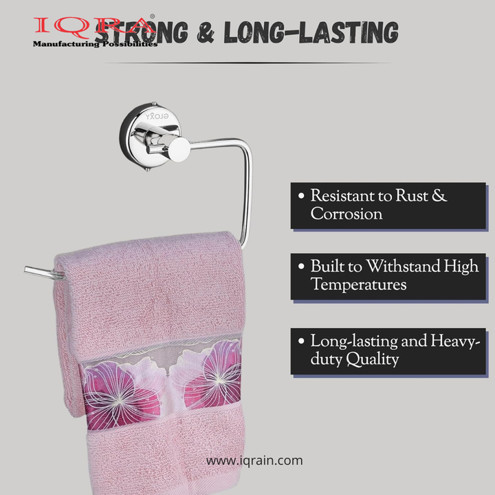 IQRA Stainless Steel Napkin Ring/Towel Ring/Napkin Holder/Bathroom Hanger/Towel Hanger for Kitchen & Wash Basin Area/Bathroom Accessories