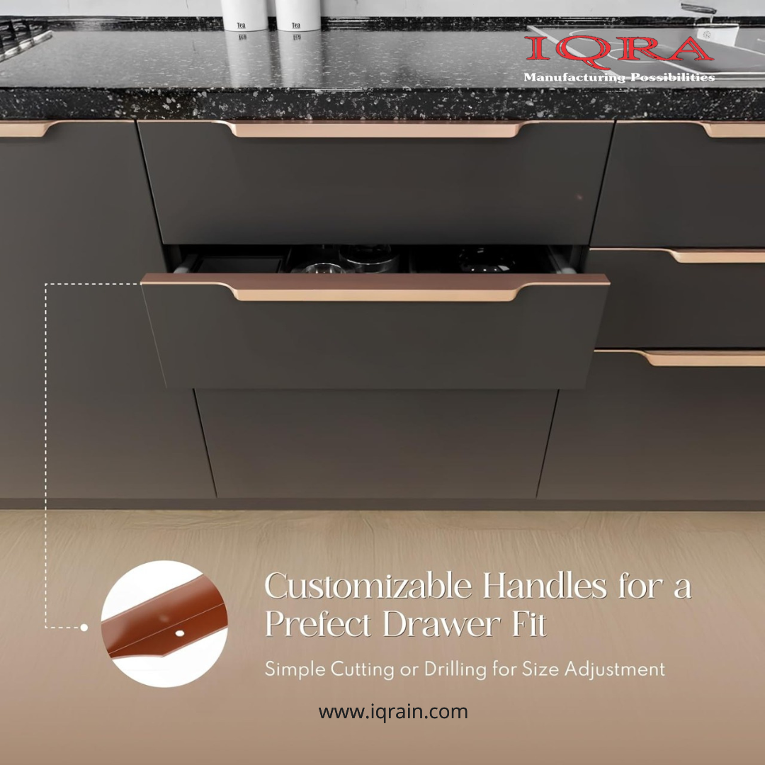 Profile Handle for Kitchen Cabinet Alluminium Drawer Profile Handle/Wardrobe Pull Handle for Home/Office/Hotel P3
