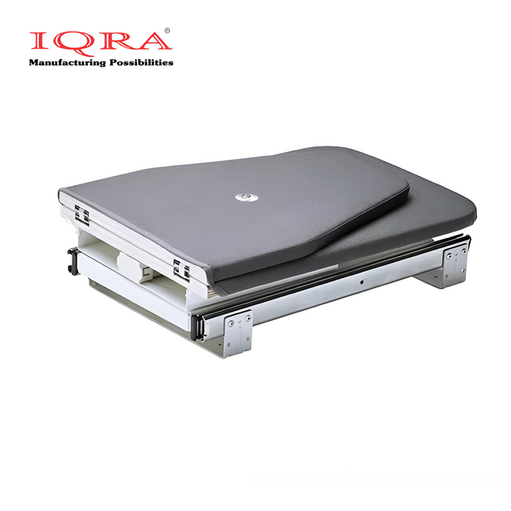 IQRA Metal Ironing Board Space Saver for Modular Wardrobe, Adjustable Closet Pull-Out Stow Away in The Cabinet, Retractable Board,180 Degree Rotation Foldable (39.5L x 43W x 5H INCHES)