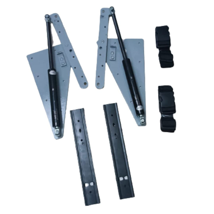IQRA Murphy Vertical Wall Mounted Bed Fittings Hardware with Folding Leg (150 kg Hydraulic Load Capacity) Wall Mounted Bed Bracket DIY Bed Bracket