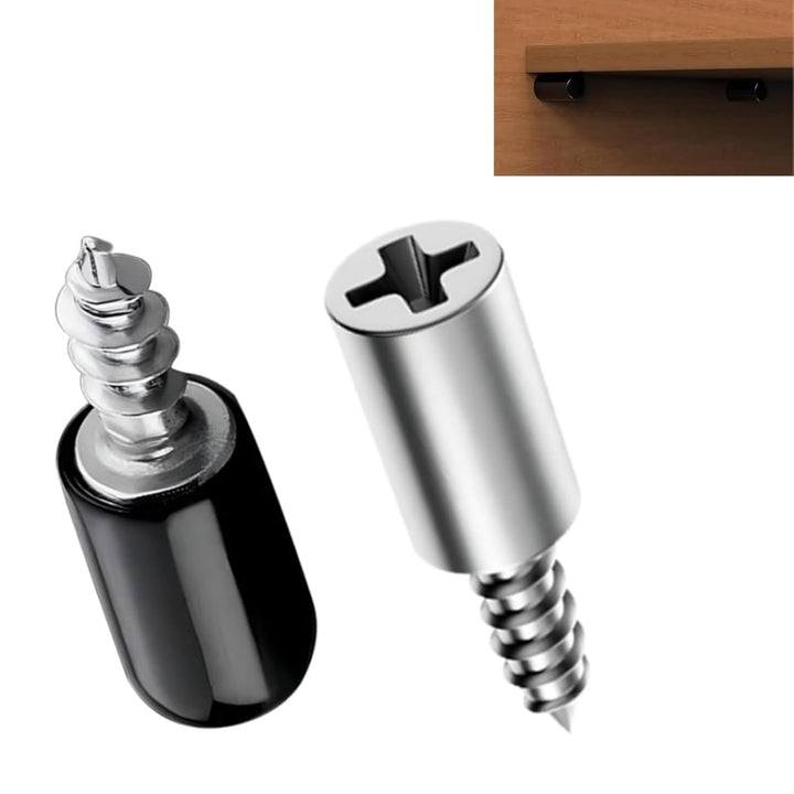 IQRA 24PCS Shelf Pegs, Shelf Support Nails, Bookcase Support Pins, Wardrobe Support with Black Non-Slip Cover, Shelf Support Pins Suitable for Kitchens, Shoe Cabinets, and Wine Cabinets