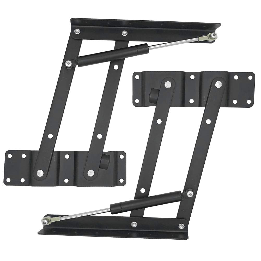 IQRA 1 Pair Folding Lift up Top Table Mechanism Hardware Fitting Hinge, Teapoy Coffee Table Lifting Frame