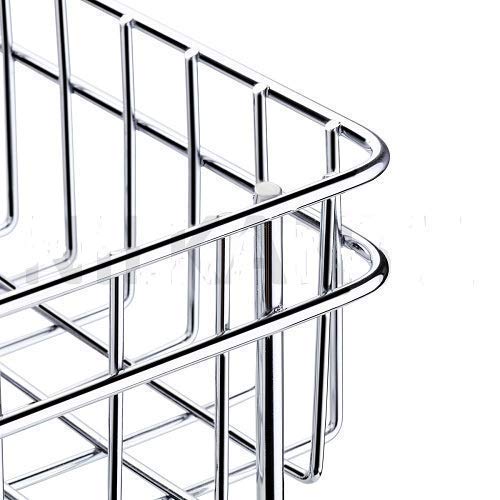 IQRA Multipurpose Stainless Steel Portable Kitchen Trolley Storage Rack with Wheels for Kitchen Storage, Vegetable