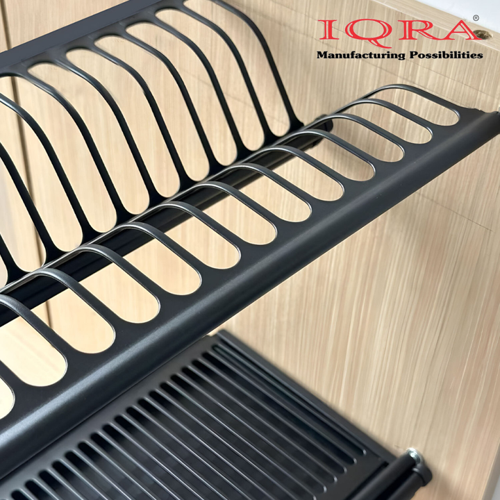 IQRA Stainless Steel Dish Plate Rack Drainer GTPT for Kitchen, Set of 3pcs
