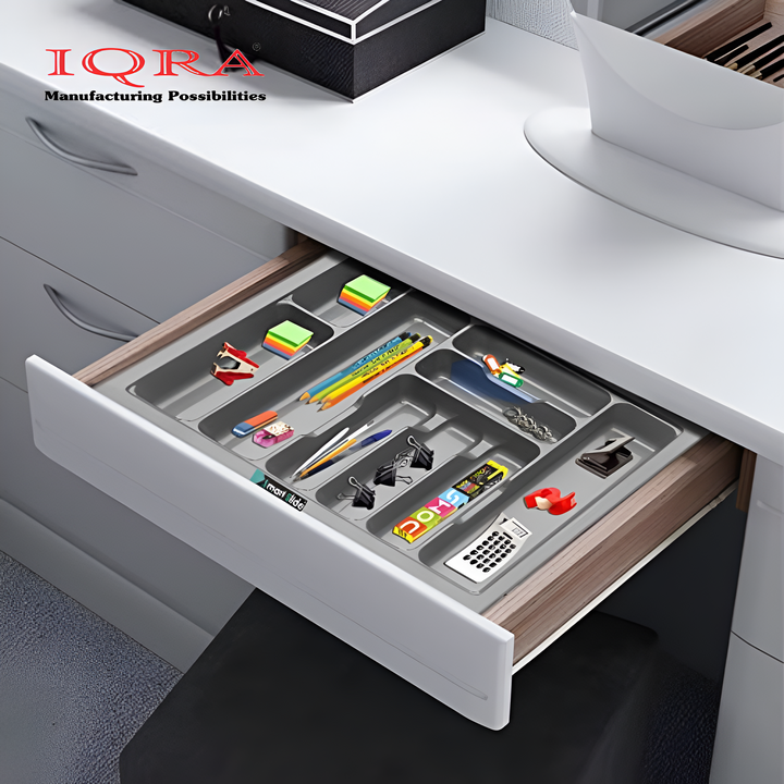 IQRA Cutlery Tray For Kitchen Drawer/Cutlery Storage Organizer Tray For Modular Kitchen Drawer