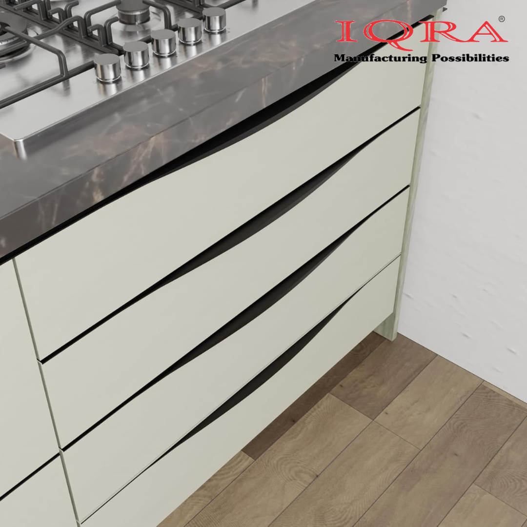 IQRA Profile Handle for Kitchen Cabinet Aluminum Drawer Profile Handle/Wardrobe Pull Handle for Home/Office/Hotel P2
