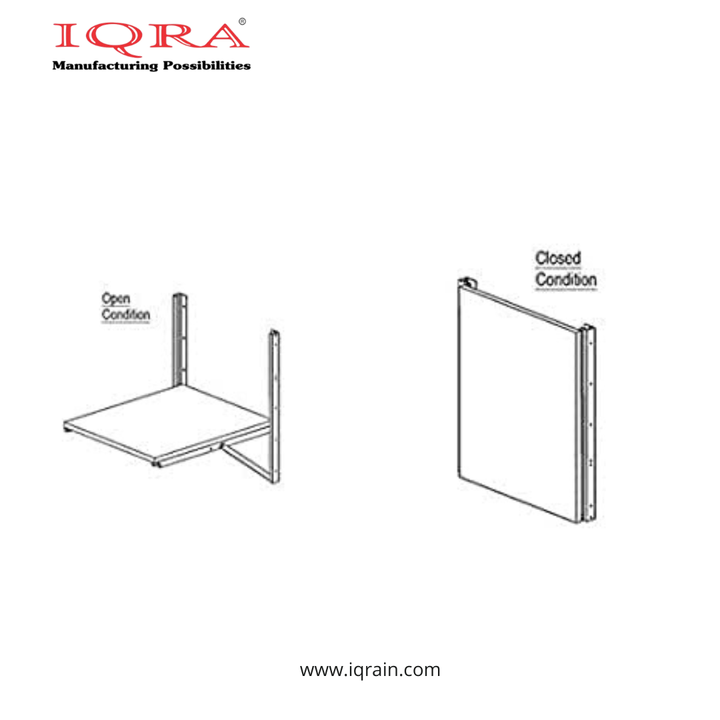 IQRA Mild Steel Aurora Folding Dining Table Bracket Fitting
