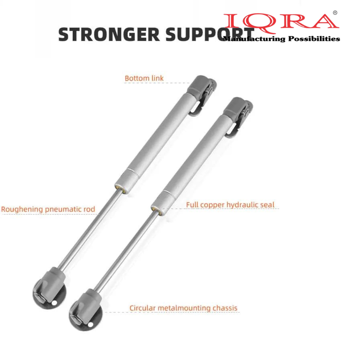 IQRA Hydraulics Gas Spring Stay STRUT Pneumatic Lift Support Cabinet Hinges Support (Pack of 2 PCS)