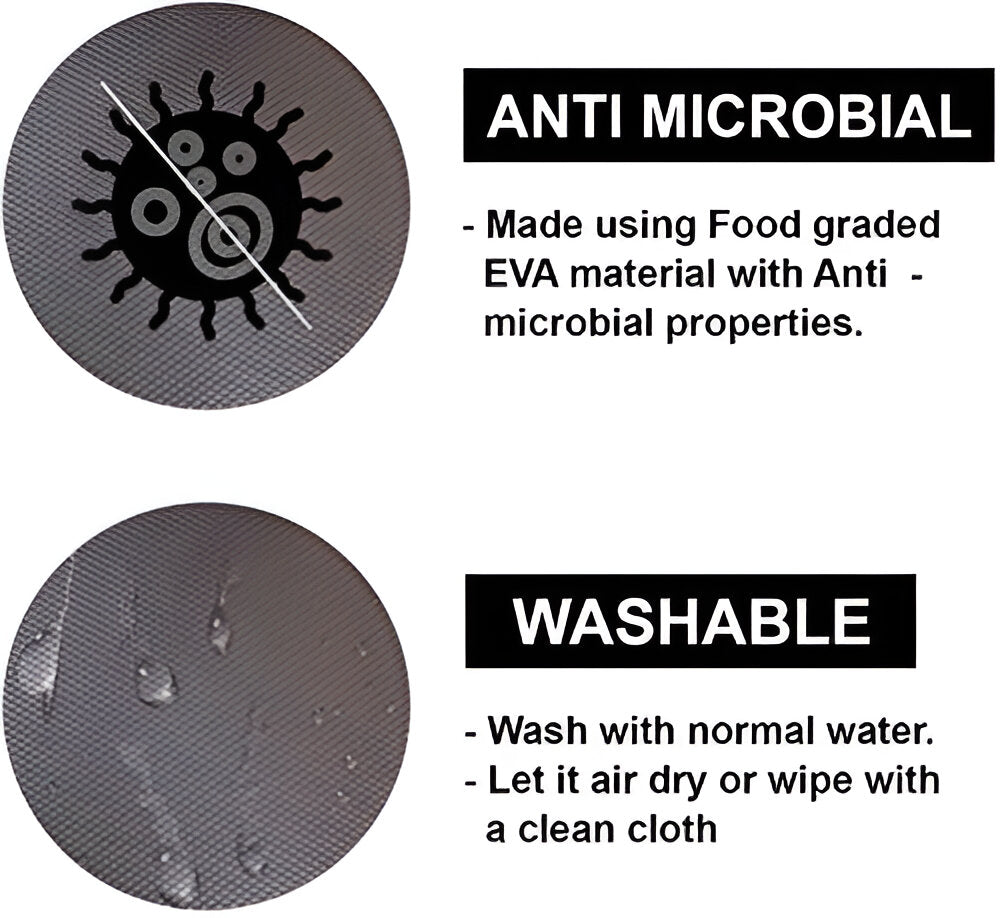 IQRA 1 mm Thick, Anti-Slip EVA Mat for Kitchen Drawer, Cupboard, Wardrobe, Refrigerator Shelf Liner, Round Bump Dots. Ultra Premium Range 670 GSM