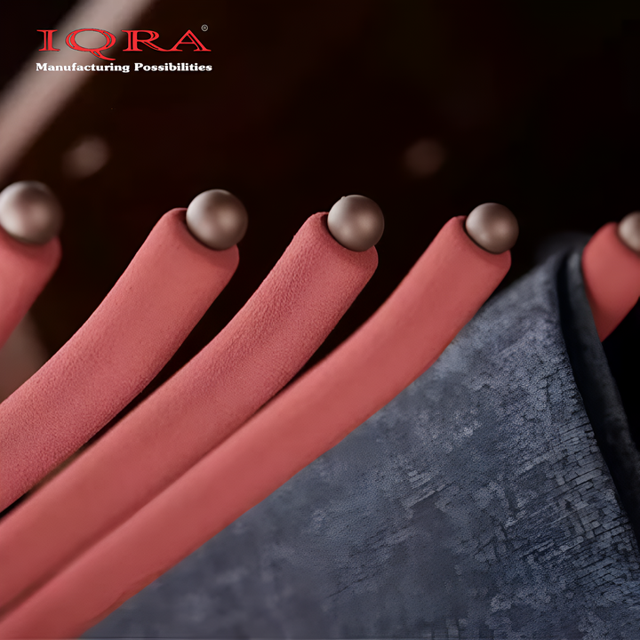 IQRA Mocha 18inch Double Side Sliding Pull Out Pants Hangers Rack for Closet Wardrobe & Cabinet - Steel 10 Arm Wide Rows Trousers Pants Hanger,Space Saving Organizer, Clothe Hanger,Multipurpose Hanger(Brown-Pack of 1)