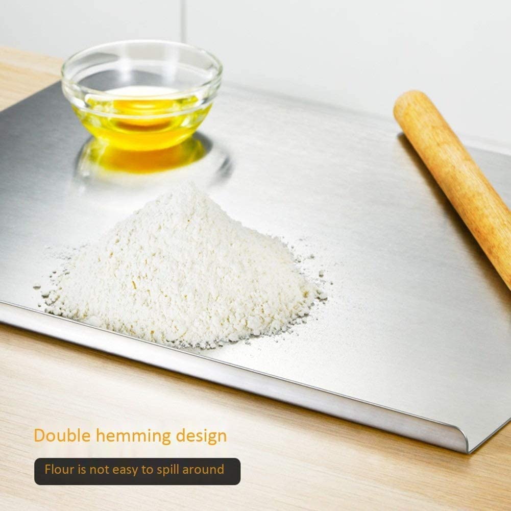 IQRA Stainless Steel Worktop Platform Kitchen Cutting Board Board for Vegetables Fruits Healthy Safe Durable, Countertop