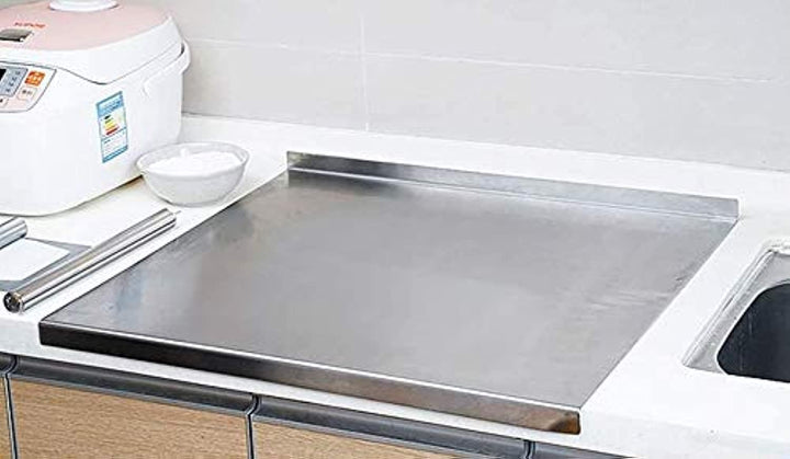 IQRA Stainless Steel Worktop Platform Kitchen Cutting Board Board for Vegetables Fruits Healthy Safe Durable, Countertop