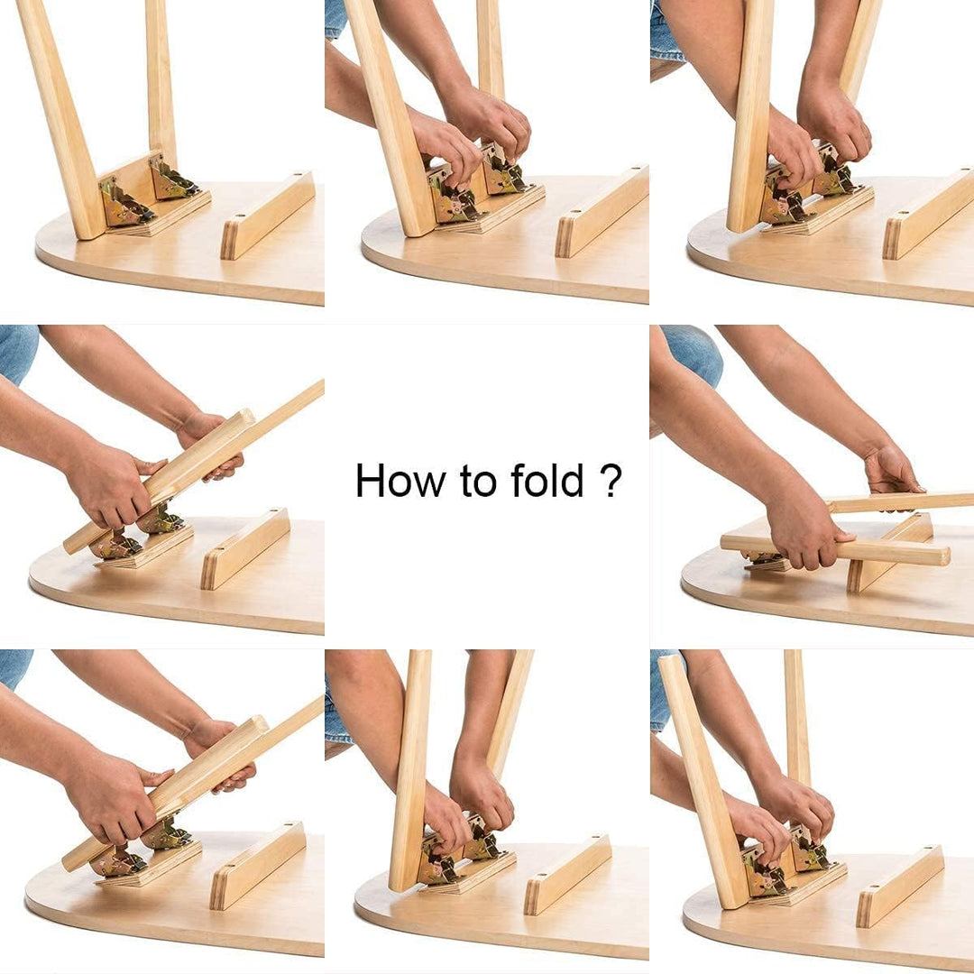IQRA Foldable Self Lock Hinges Heavy Duty Folding Brackets with Screws Lock Extension Support for Table Leg,Bed Leg,Workbench,Laundry Garage Boats Furniture