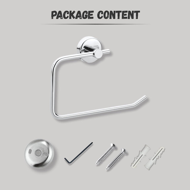 IQRA Stainless Steel Napkin Ring/Towel Ring/Napkin Holder/Bathroom Hanger/Towel Hanger for Kitchen & Wash Basin Area/Bathroom Accessories